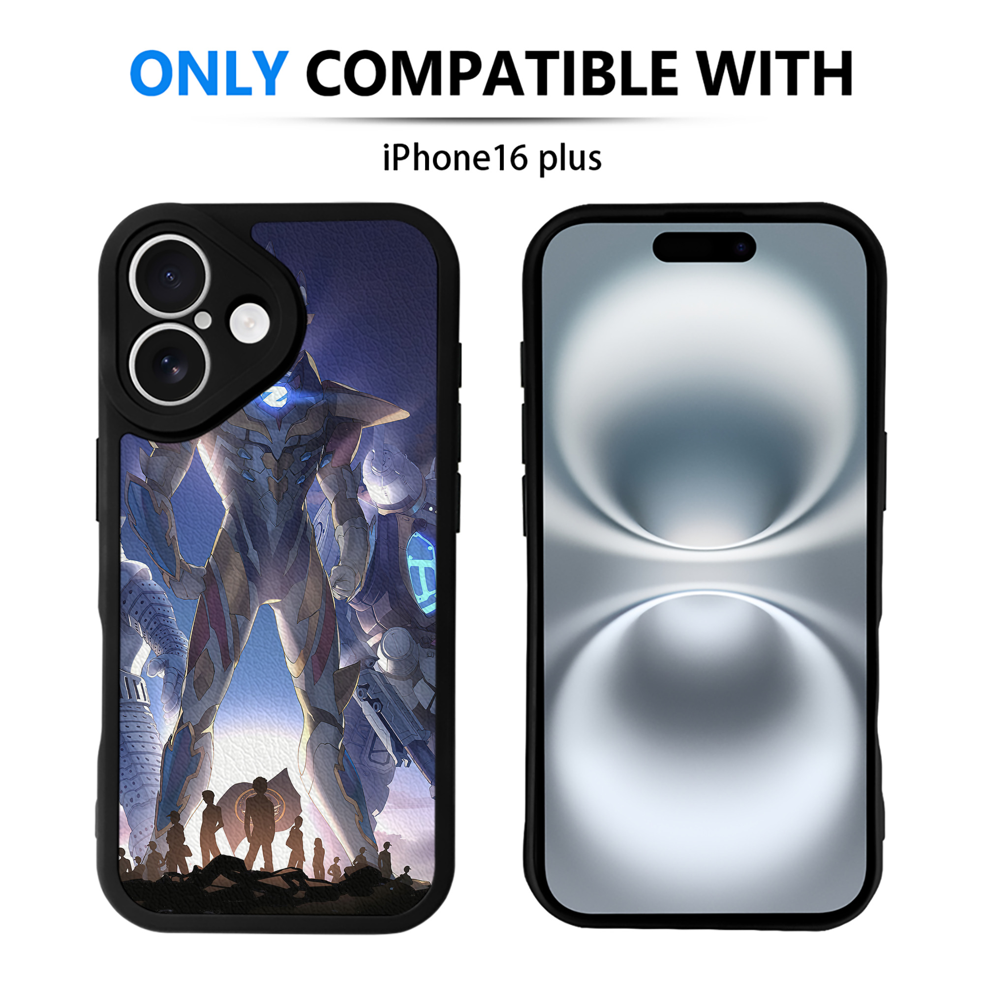 （画像用） ウルトラマン Ultraman 【iPhone 16シリーズ対応】シリコンスマホケース（レザー調） 材質：シリコン